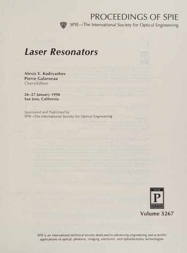Laser Resonators 26-27 January, 1998, San Jose, California