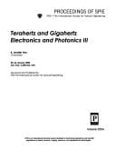 Terahertz and Gigahertz Electronics and Photonics III 25-26 January 2004, San Jose, California, USA