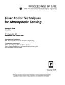 Laser Radar Techniques For Atmospheric Sensing