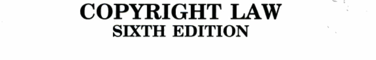 Copyright Law 2003 Cumulative Supplement