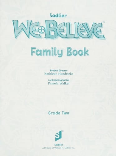 We Believe: Family Book, Grade 2