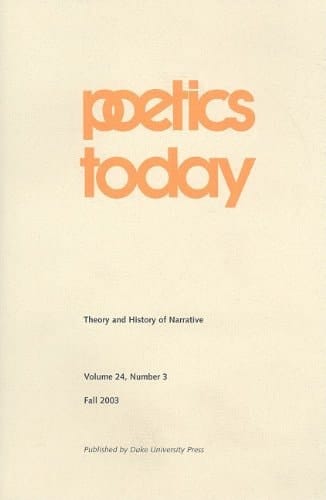 Theory and History of Narrative