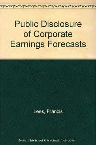Public Disclosure of Corporate Earnings Forecasts