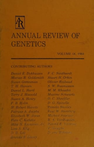 Annual Review of Genetics: 1984