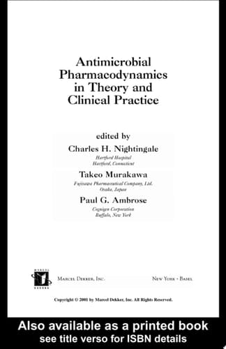 Antimicrobial Pharmacodynamics in Theory and Clinical Practice