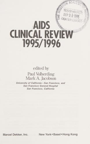 AIDS Clinical Review, 1995-1996