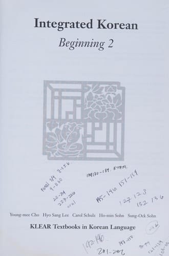 Integrated Korean Beginning 1
