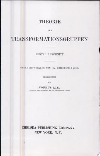 Theorie der Transformationsgruppen