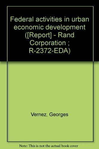 Federal Activities in Urban Economic Development