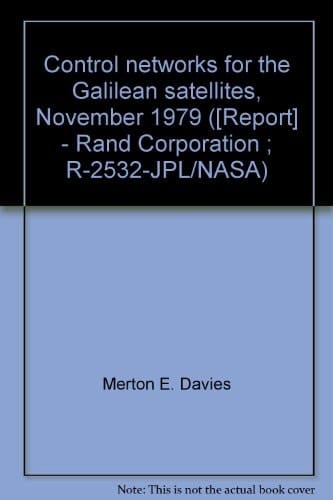 Control Networks for the Galilean Satellites, November 1979