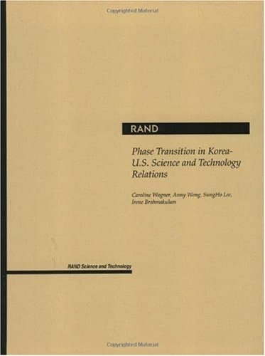 Phase Transition in Korea-U.S. Science and Technology Relations