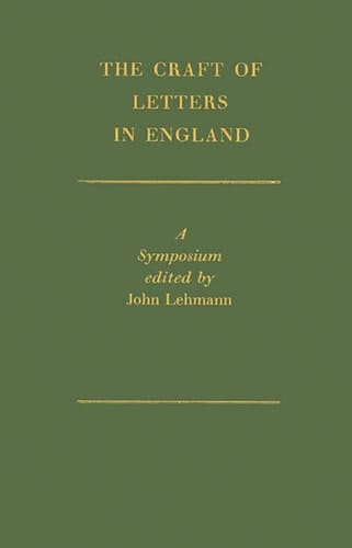 The Craft of Letters in England: A Symposium