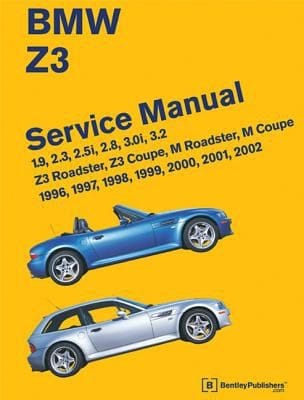 Bmw Z3 Service Manual 19 23 25i 28 30i 32 Z3 Roadster Z3 Coupe M Roadster M Coupe 1996 1997 1998 1999 2000 2001 2002