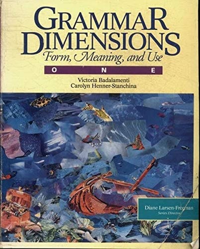 Grammar Dimensions: Form, Meaning, And Use