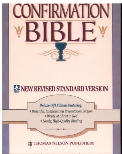 Confirmation Bible New Revised Standard Version 1804bg