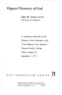Organic chemistry of coal: A symposium (ACS symposium series ; 71)