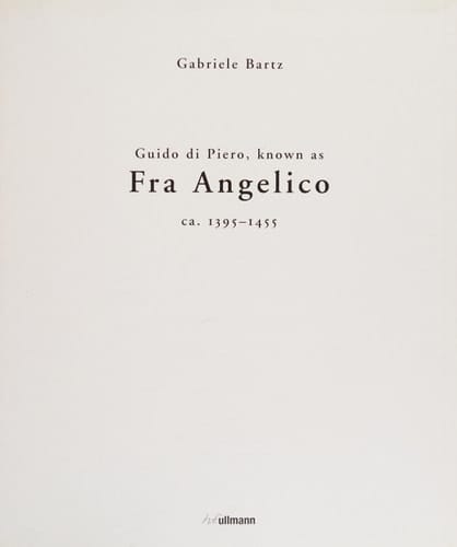 Fra Angelico Guido Di Piero, Ca. 1395-1455