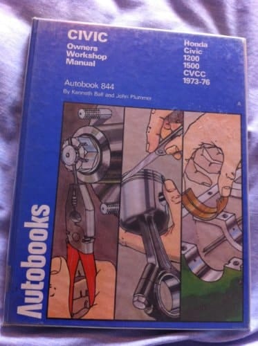 Civic 1973-76 Autobook Honda Civic 1200 1973-76, Honda Civic 1500 1975-76, Honda Civic CVCC 1975-76