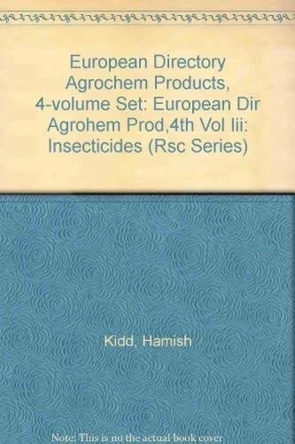 European Directory of Agrochemical Products Insecticides