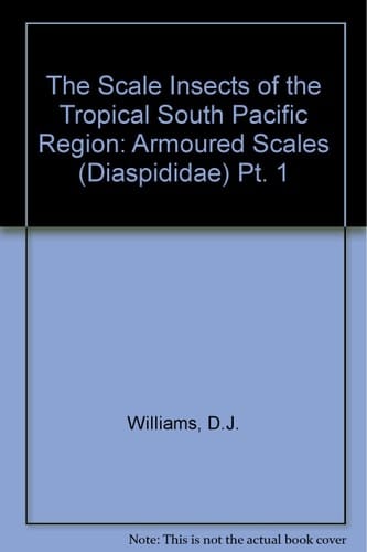 Scale Insects of the Tropical South Pacific Region Pt1 Cabi Ito