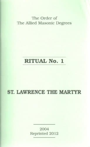 Allied Masonic Degrees Ritual No 1
