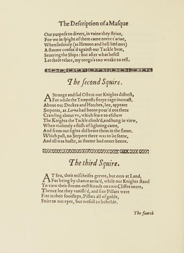 Description of a Maske Presented at the Marriage of the Earle of Somerset (Scolar Press facsimiles. General series)