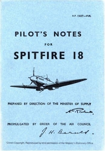 Pilot's Notes for Spitfire 18