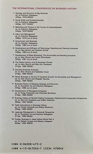 Changing Patterns of International Rivalry: Some Lessons from the Steel Industry (International Conference on Business History Proceedings)
