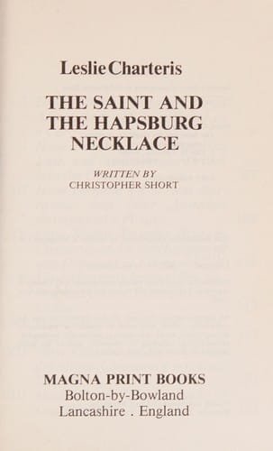 The Saint and the Hapsburg Necklace