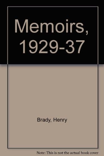 Memoirs, 1929-1937