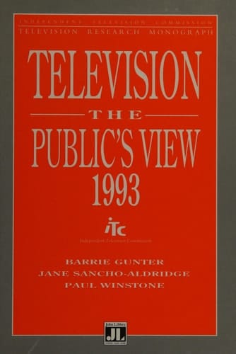 Television The Public's View 1993
