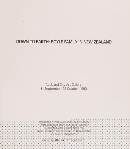 Down to Earth: Boyle Family in New Zealand