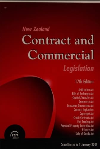 New Zealand Contract and Commercial Legislation