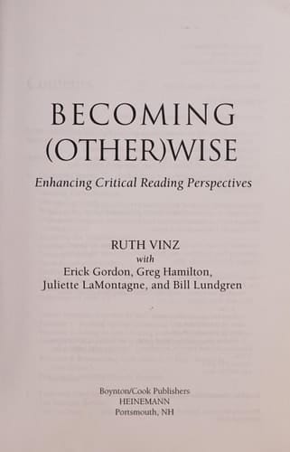 Becoming Otherwise Enhancing Critical Reading Perspectives