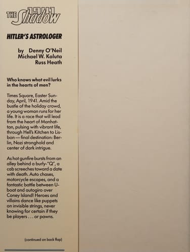 The 1941 Shadow Hitler's Astrologer