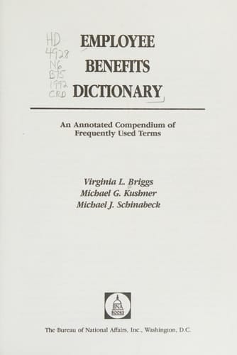 Employee Benefits Dictionary