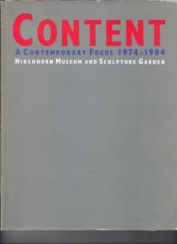 Content A Contemporary Focus, 1974-1984