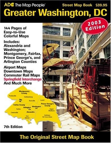 Adc Greater Washington, DC Street Map Book