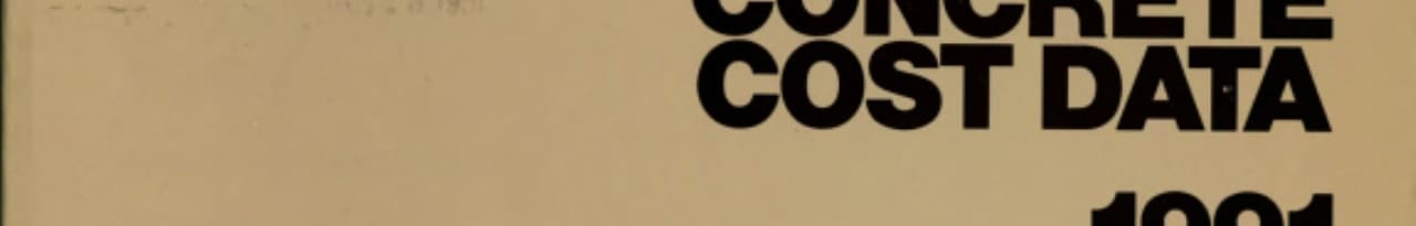 Means Concrete Cost Data, 1991