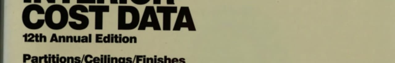 Means Interior Cost Data, 1995