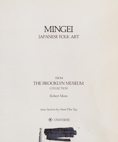 Mingei: Japanese Folk Art from the Brooklyn Museum Collection