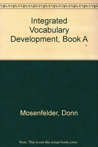Integrated Vocabulary Development, Book A