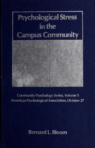 Psychological Stress in the Campus Community (Community psychology series)