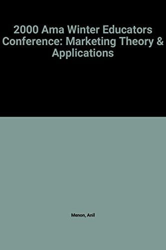 Marketing Theory and Applications