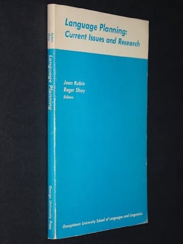 Language planning: current issues and research