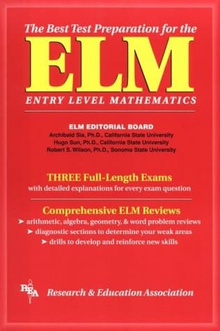 The Best Test Preparation for the ELM Entry Level Mathematics