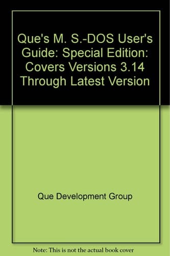 Que's MS-DOS 5 User's Guide