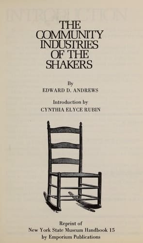 The Community Industries of the Shakers