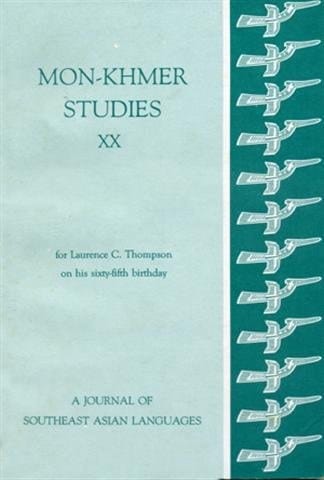 Mon-Khmer Studies A Journal of Southeast Asian Languages