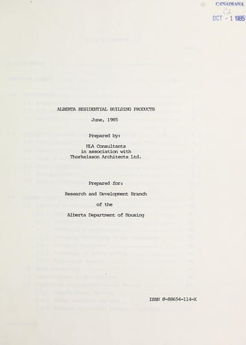 Alberta Residential Building Products